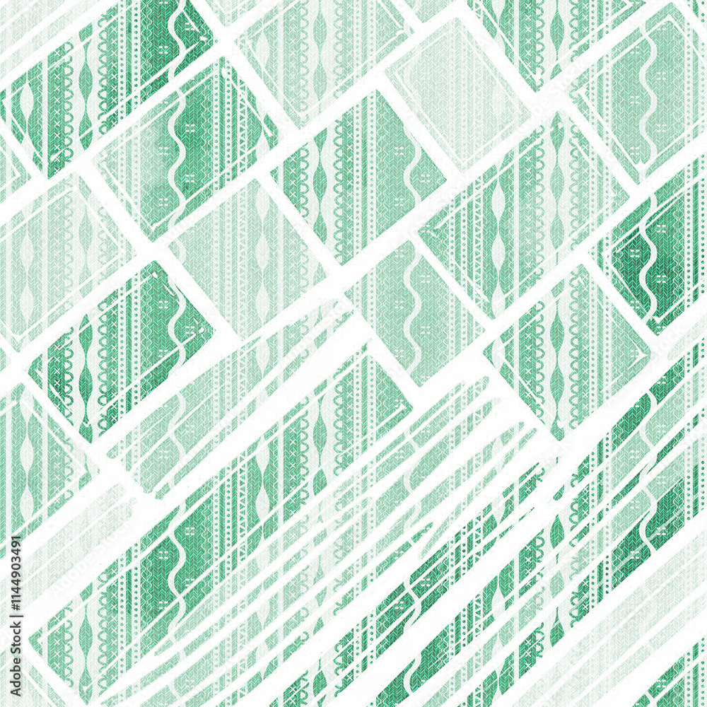 Fototapeta premium Geometric seamless patterns