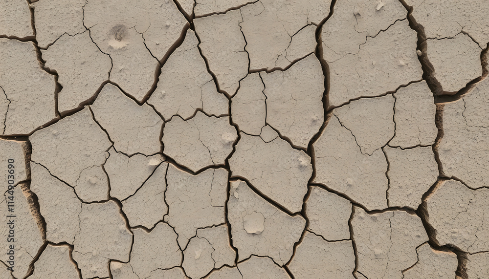 Cracked earth texture background, sticker style, with white tones Cracked earth texture background, sticker style, with white tones