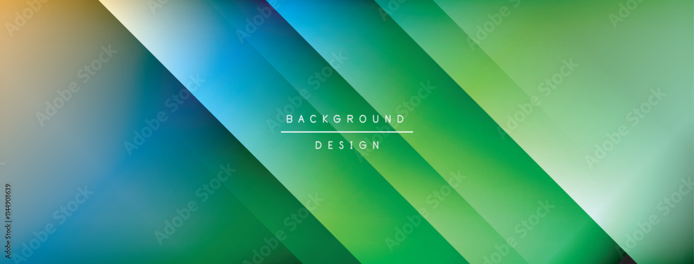 Fototapeta premium Dynamic shadow lines with gradient colors geometric background