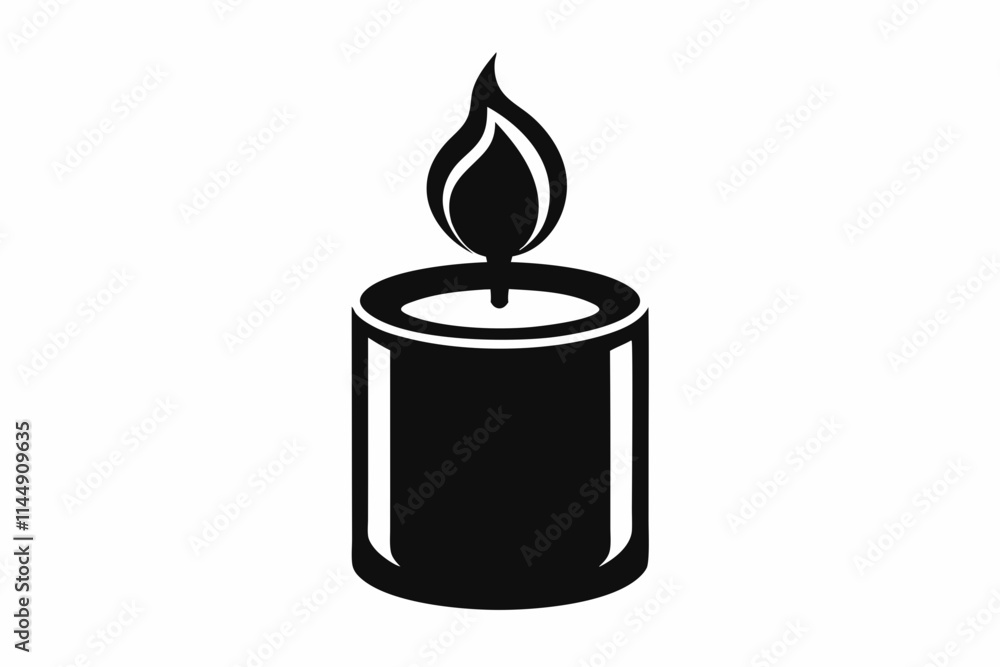 candle line art silhouette vector illustration candle line art silhouette vector illustration