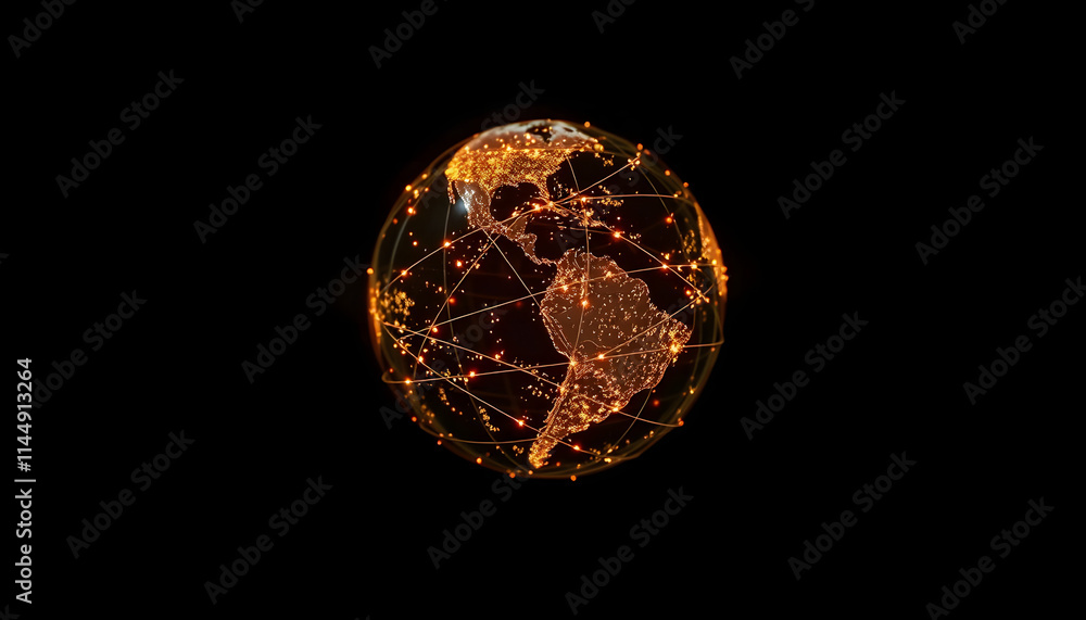 earth globe with glowing lines and dots on dark background, Diffused lighting, with white tones earth globe with glowing lines and dots on dark background, Diffused lighting, with white tones