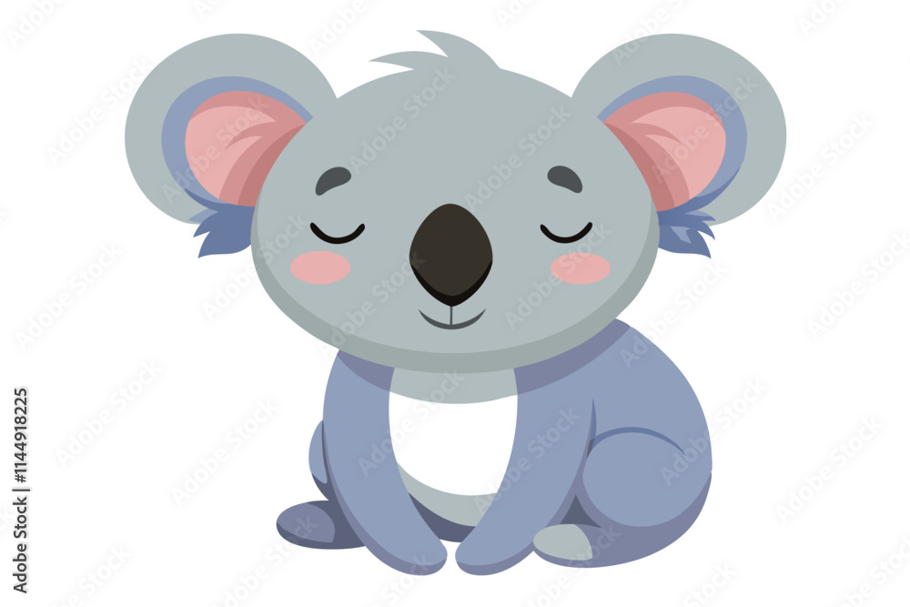 Vector Illustration of a Cartoon Koala Animation, Painted with Watercolor, Isolated on a White Background - Cute and Adorable Koala Art for Children’s Designs, Nature Themes, and Animal-Themed Project Vector Illustration of a Cartoon Koala Animation, Painted with Watercolor, Isolated on a White Background - Cute and Adorable Koala Art for Children’s Designs, Nature Themes, and Animal-Themed Project