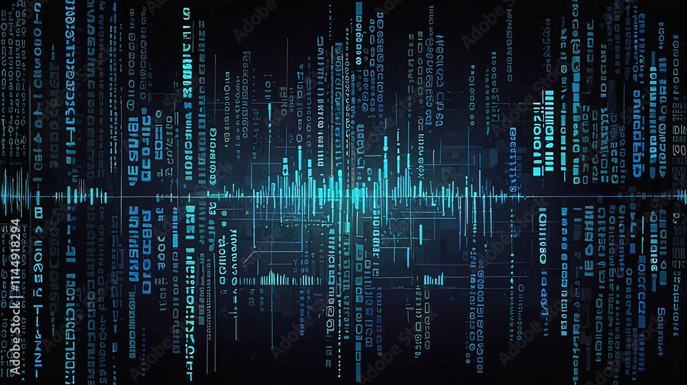 Abstract dark blue pixel tech background Abstract dark blue pixel tech background
