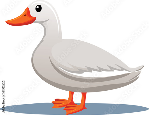 duck on white