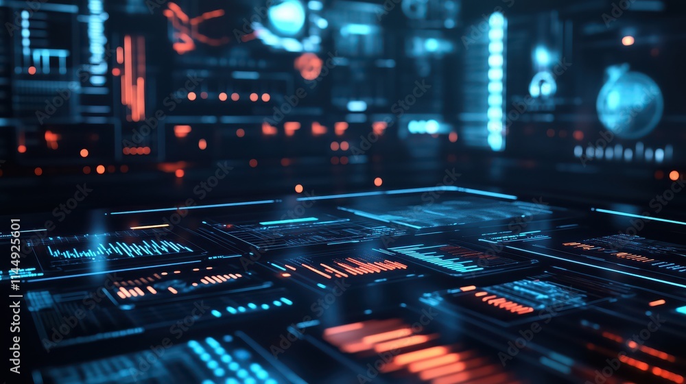 Ai Computer processors and circuits in futuristic sci-fi setting, technology Ai Computer processors and circuits in futuristic sci-fi setting, technology