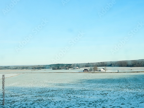 A rural landscape.