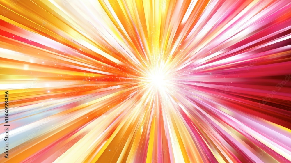 Dynamic Burst of Colorful Light in Radiant Abstract Background Dynamic Burst of Colorful Light in Radiant Abstract Background