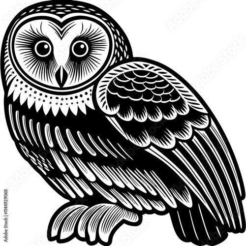 owl on a white background vector design 