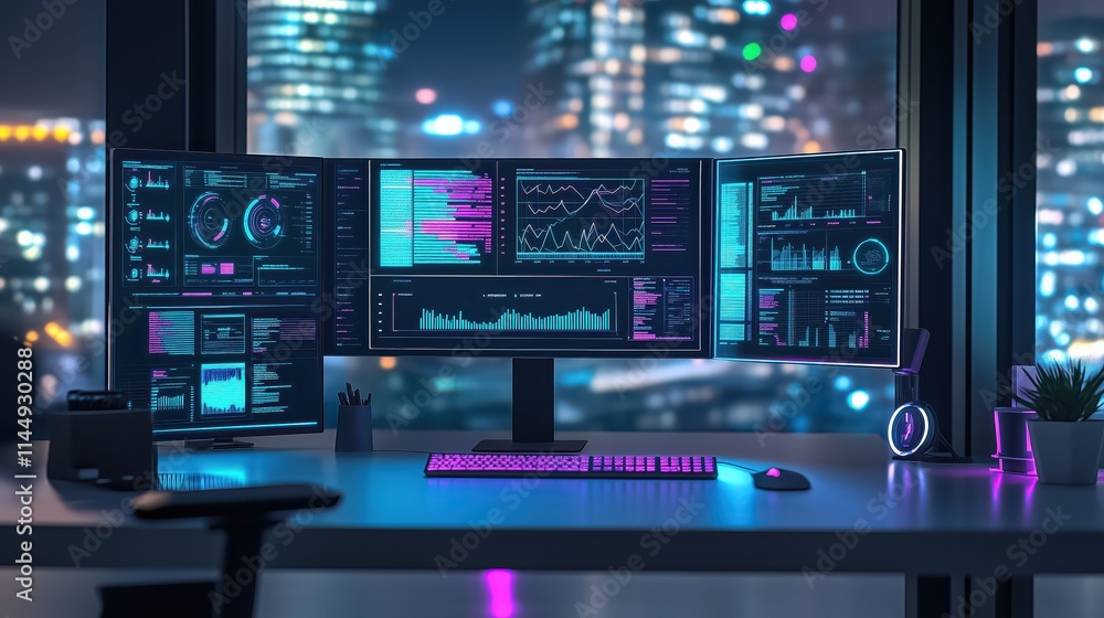 Ai Computer vision monitors data analytics code development software Ai Computer vision monitors data analytics code development software