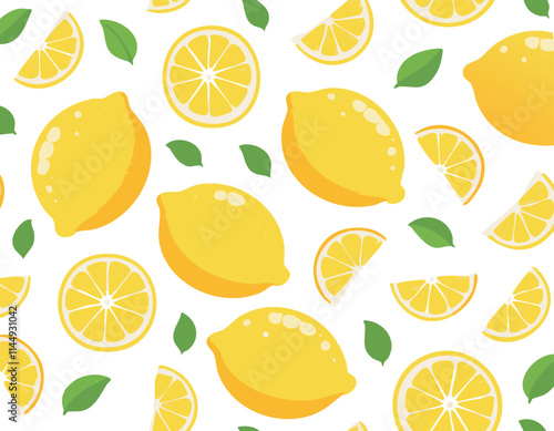 seamless pattern with lemon