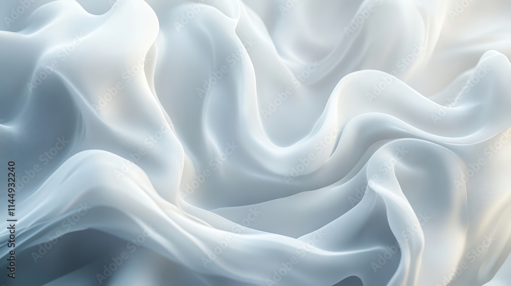 Obraz premium Abstract White Background, Generative AI