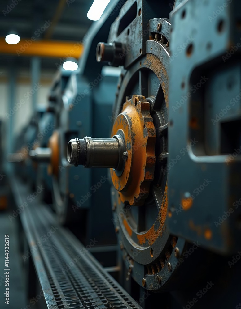Fototapeta premium Machinery industry , factory photo