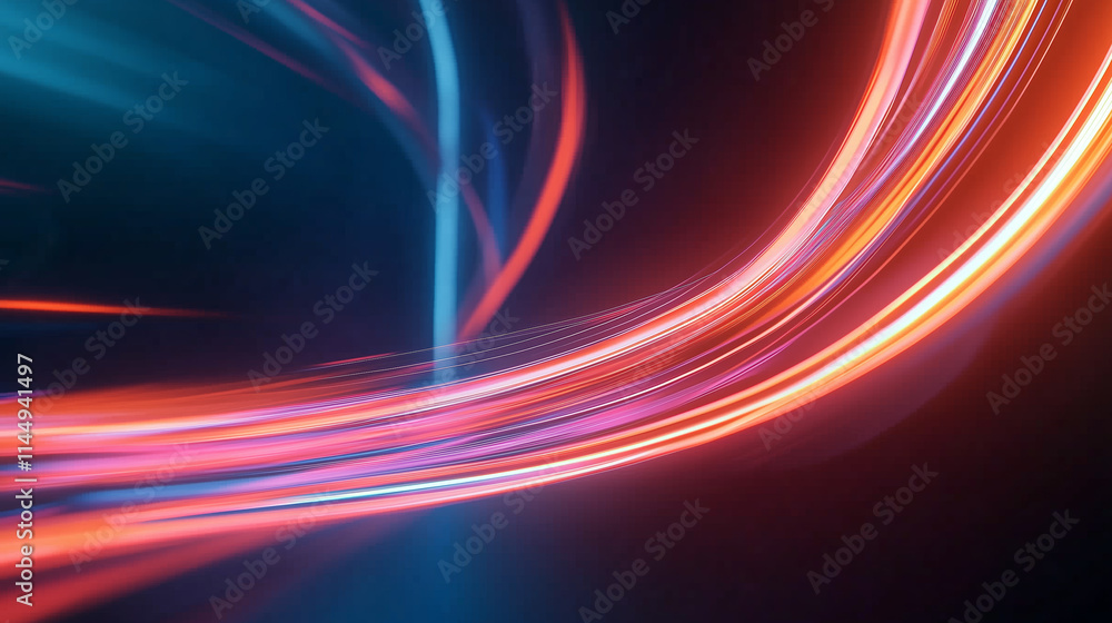 Colorful light trails represent motion in an abstract digital background showcasing vibrant hues and dynamic energy flow Colorful light trails represent motion in an abstract digital background showcasing vibrant hues and dynamic energy flow