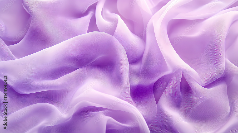 Obraz premium A soft purple chiffon texture adding elegance.