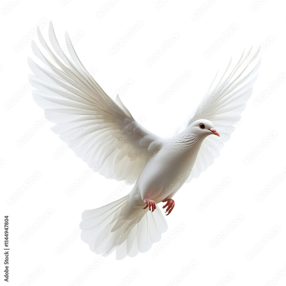 White Dove in Flight White Dove in Flight