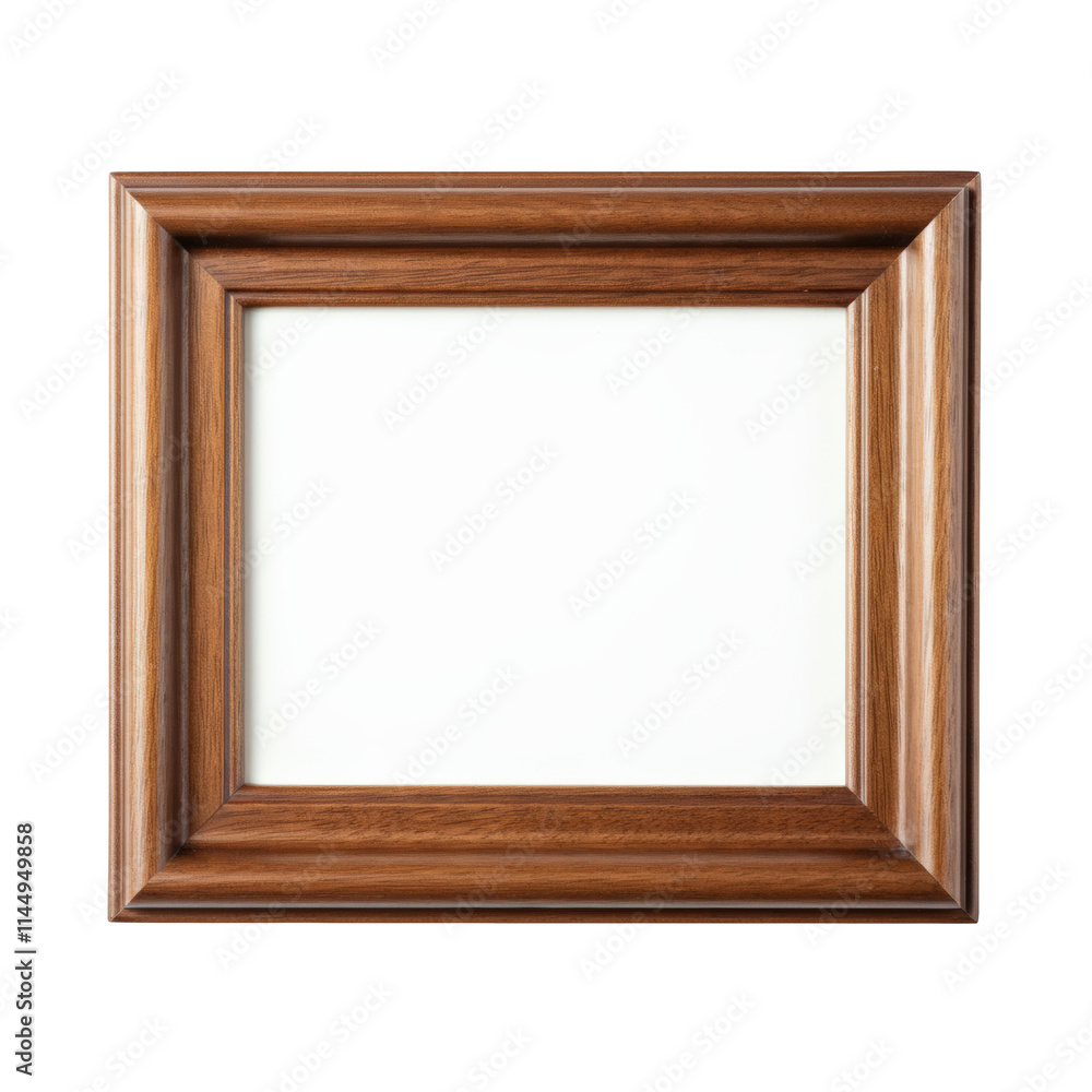 Empty Wooden Frame on Brown Background Empty Wooden Frame on Brown Background