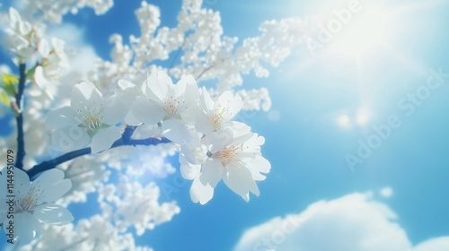 Close-up of tree with white flowers