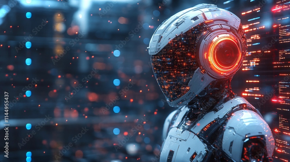 AI creates a novel in a futuristic digital environment with vibrant visuals AI creates a novel in a futuristic digital environment with vibrant visuals