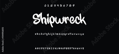 Cool street art font dynamic graffiti font for modern bold marker logo, spirited expressive headline, youth urban vibe. Art typographic design. Vector typeset