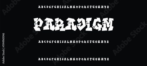 Cool street art font dynamic graffiti font for modern bold marker logo, spirited expressive headline, youth urban vibe. Art typographic design. Vector typeset