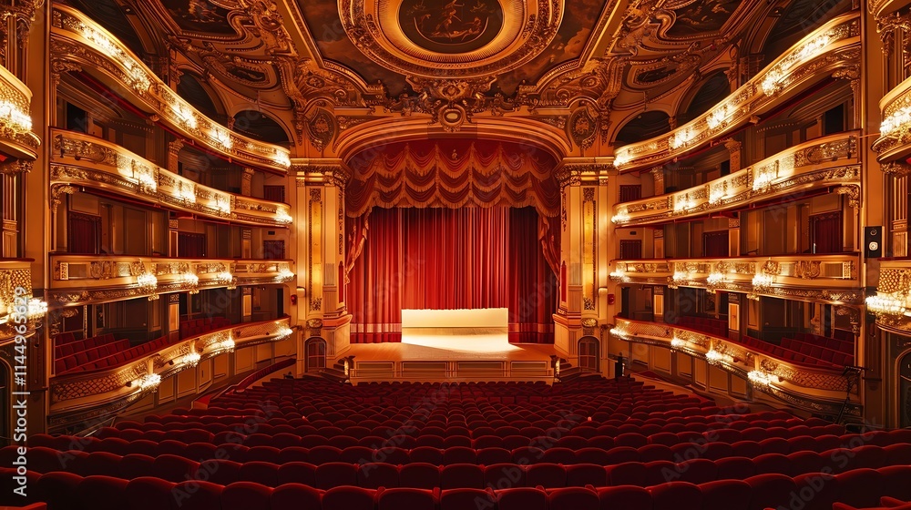 Obraz premium Interior of the Opera Garnier in Paris, France