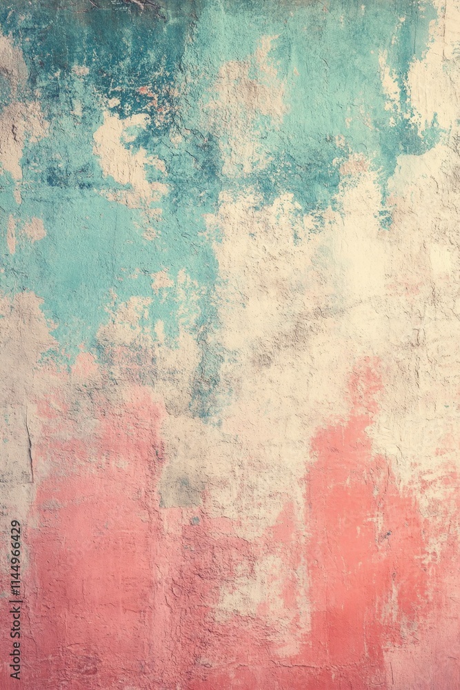 Pink beige turquoise pastel gradient background vertical mobile wallpaper noise texture copy space, Generative AI Pink beige turquoise pastel gradient background vertical mobile wallpaper noise texture copy space, Generative AI