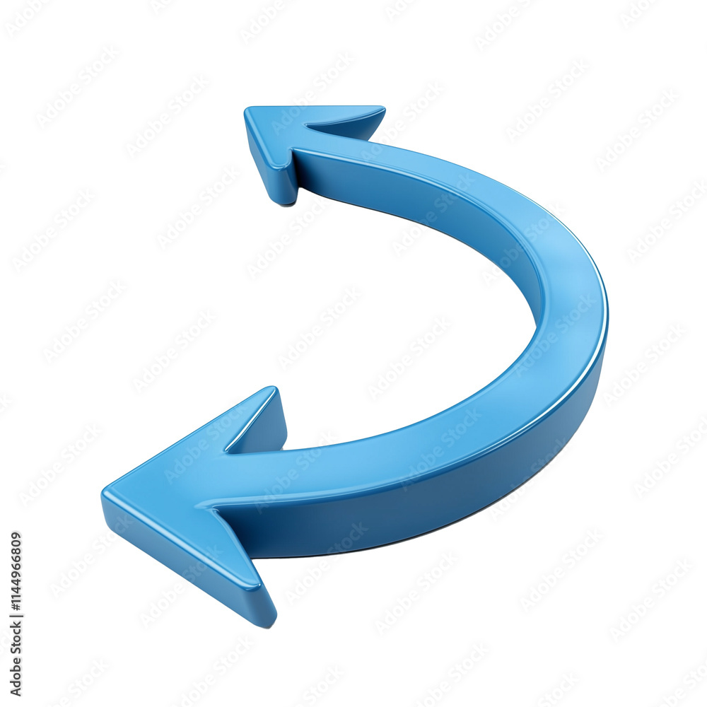 Blue double arrow isolated on transparent background Blue double arrow isolated on transparent background