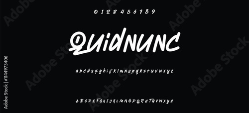 Cool street art font dynamic graffiti font for modern bold marker logo, spirited expressive headline, youth urban vibe. Art typographic design. Vector typeset