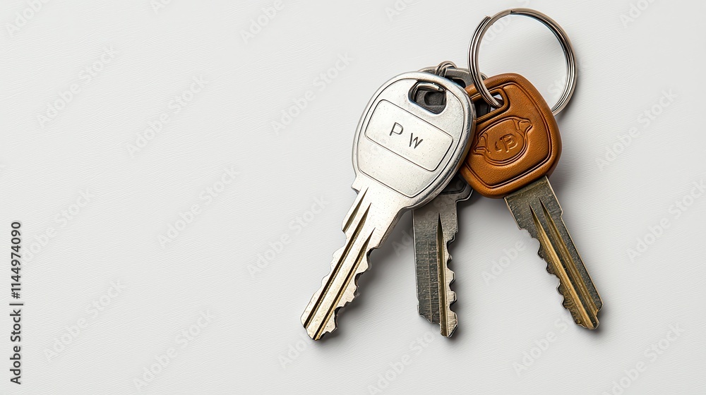 Close-up showcase of modern luxury car keys indoor setting high-quality image minimalist background focus on detail for automotive enthusiasts Close-up showcase of modern luxury car keys indoor setting high-quality image minimalist background focus on detail for automotive enthusiasts