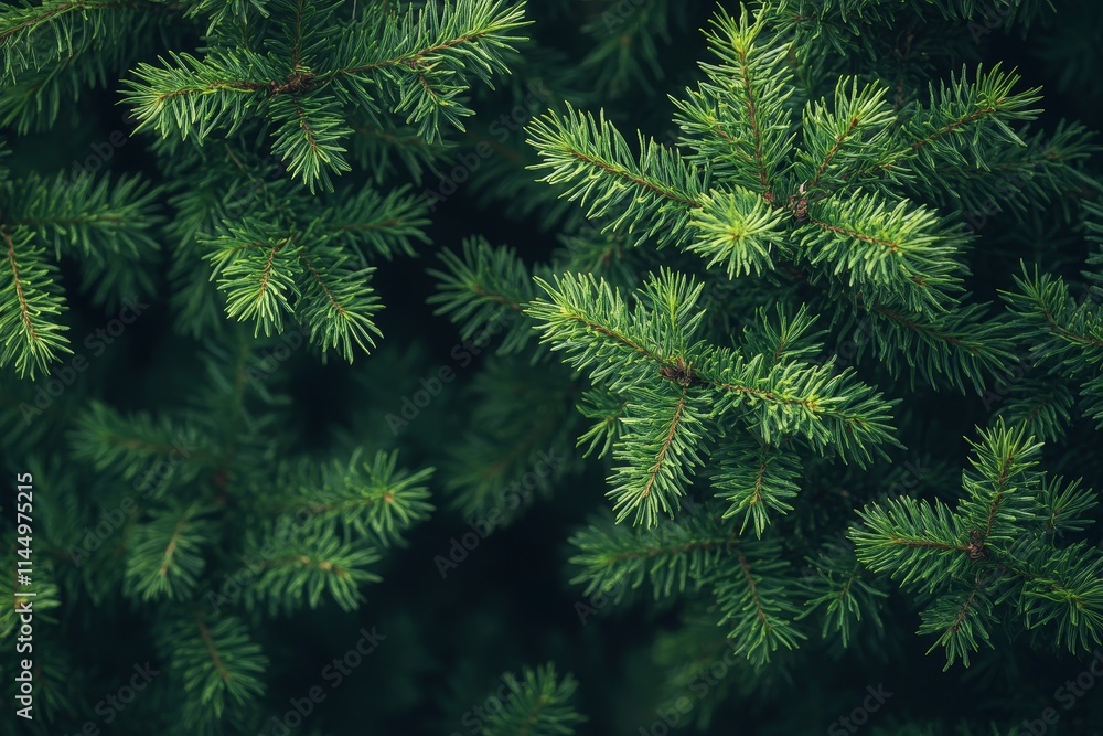 Thuja occidentalis trees growing like a green hedge, Generative AI Thuja occidentalis trees growing like a green hedge, Generative AI