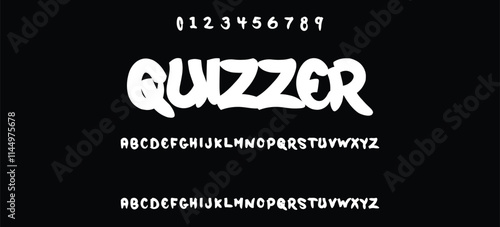 Cool street art font dynamic graffiti font for modern bold marker logo, spirited expressive headline, youth urban vibe. Art typographic design. Vector typeset