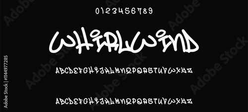 Cool street art font dynamic graffiti font for modern bold marker logo, spirited expressive headline, youth urban vibe. Art typographic design. Vector typeset