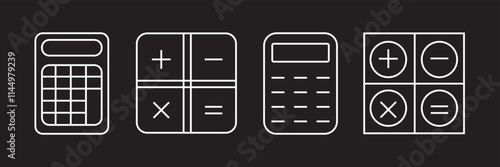 Calculator Vector Icon set