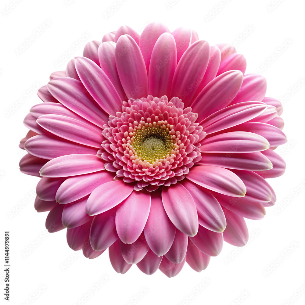 pink gerber daisy isolated on white pink gerber daisy isolated on white