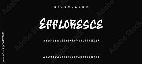 Cool street art font dynamic graffiti font for modern bold marker logo, spirited expressive headline, youth urban vibe. Art typographic design. Vector typeset