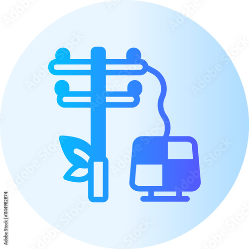 Pole gradient icon