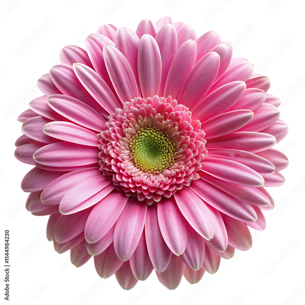 pink gerber daisy isolated on white pink gerber daisy isolated on white