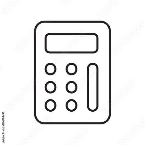 calculator icon on white background. EPS10