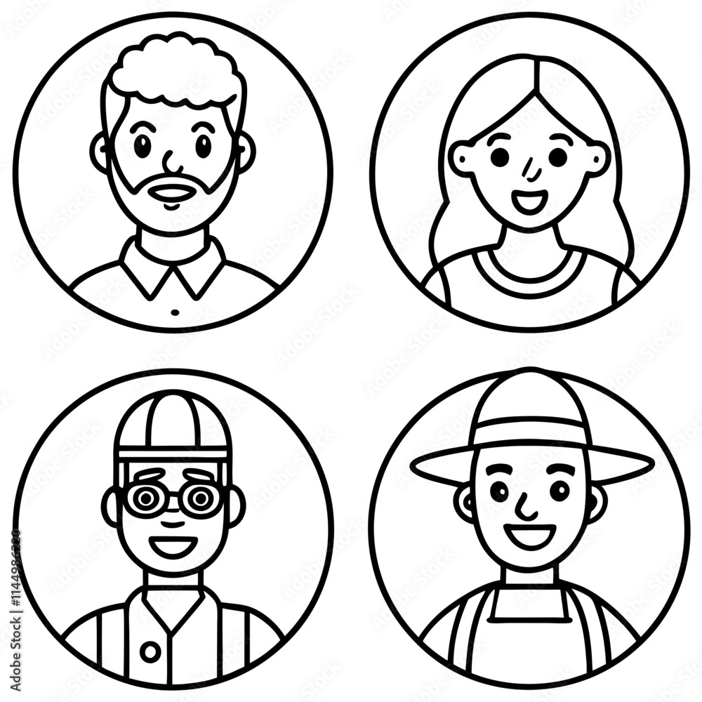 set of icons set of icons