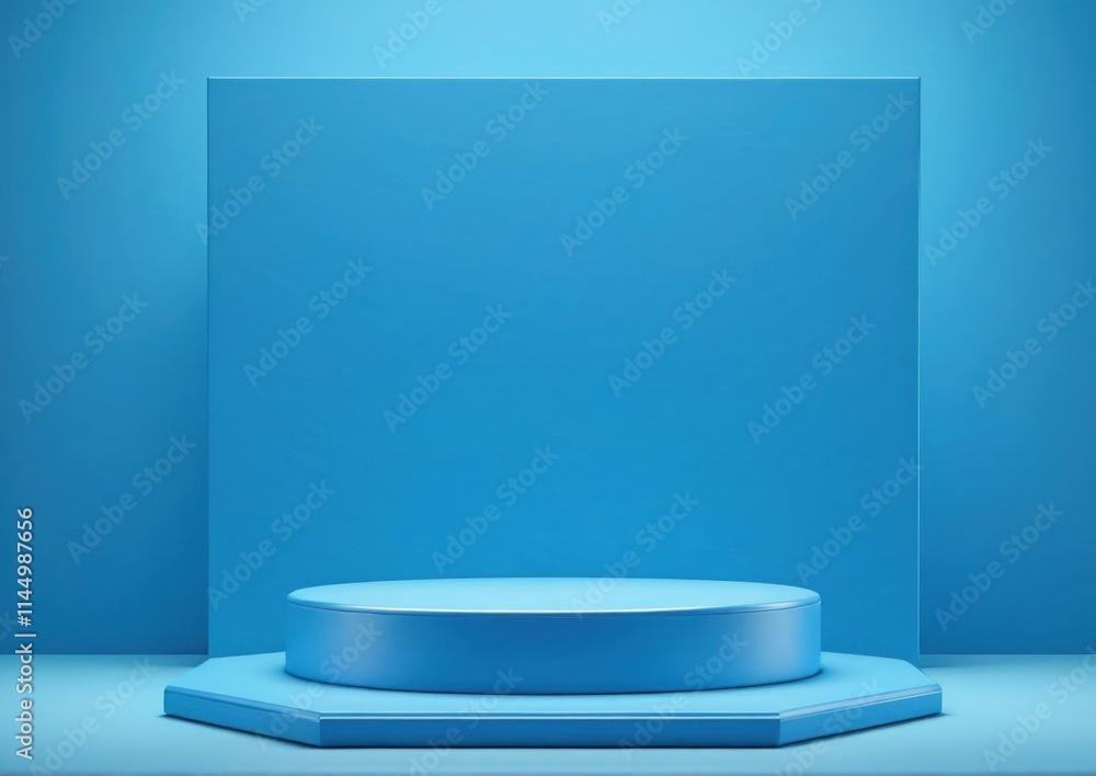 Minimalist Digital 3d Blue Podium. Ideal for showcasing luxury products, futuristic designs, or premium branding campaigns. Minimalist Digital 3d Blue Podium. Ideal for showcasing luxury products, futuristic designs, or premium branding campaigns.