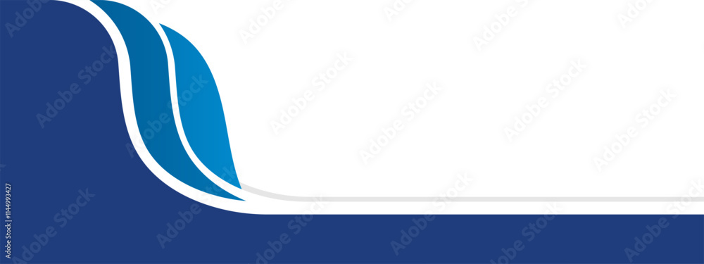 Naklejka premium Abstract blue dynamic curves background for modern design