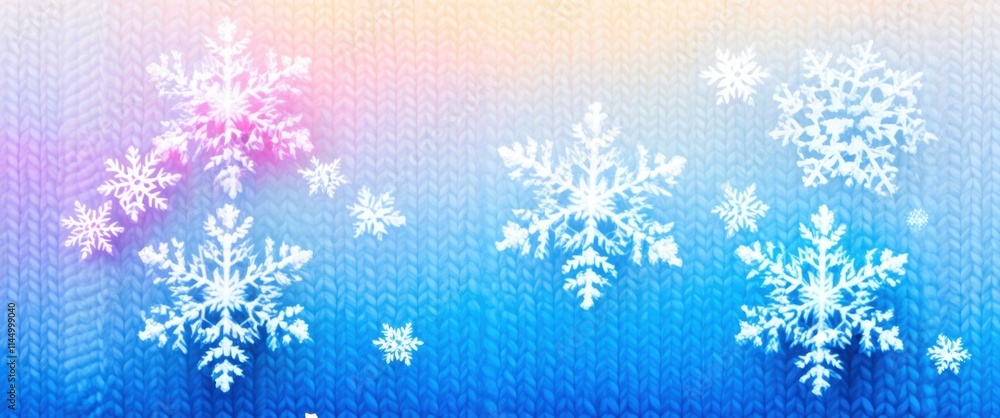 Winter background, snowflakes, gradient colors, pastel blue to pink, soft texture, dreamy atmosphere, holiday theme, delicate pattern, festive design, abstract snowfall, seasonal illustration, digital Winter background, snowflakes, gradient colors, pastel blue to pink, soft texture, dreamy atmosphere, holiday theme, delicate pattern, festive design, abstract snowfall, seasonal illustration, digital