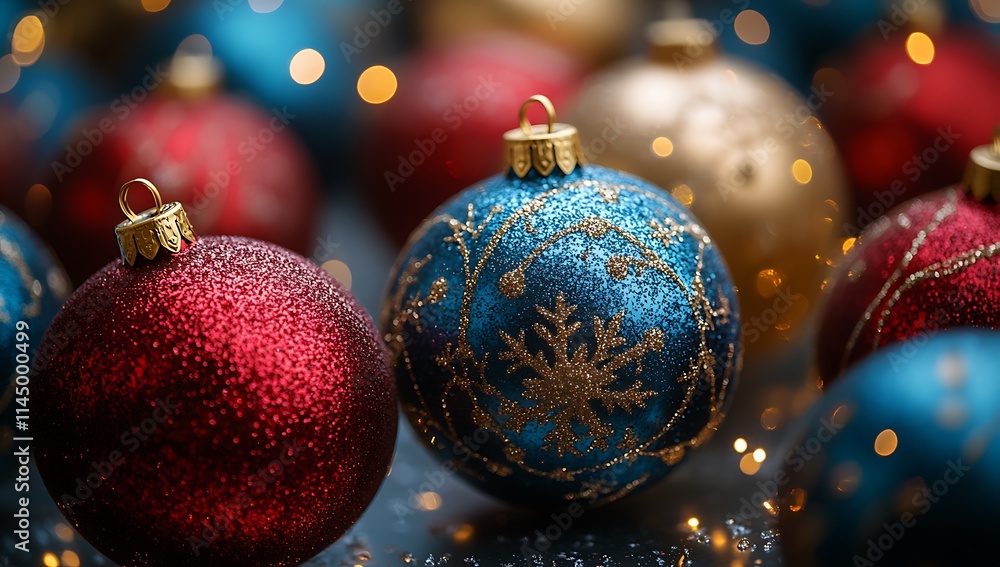 A Group of Festive Christmas Ornaments
A Group of Festive Christmas Ornaments