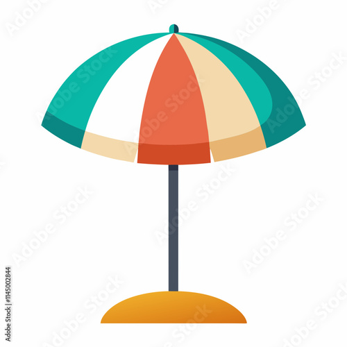 beach umbrella   vector icon ,white background