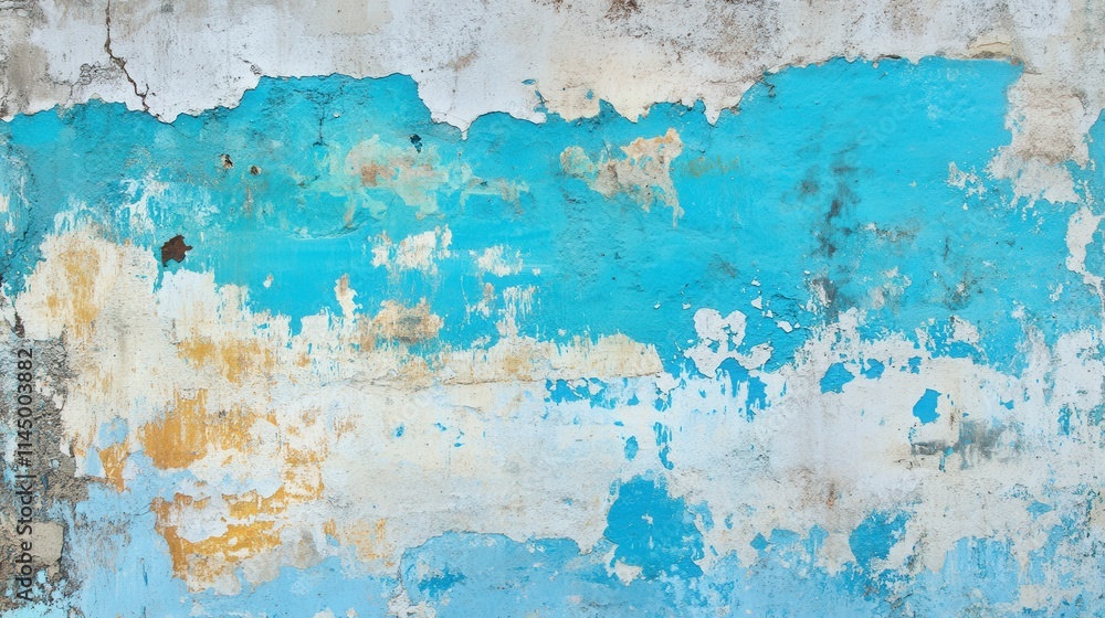 Stunning Aged Wall with Peeling Paint and Vibrant Colors Stunning Aged Wall with Peeling Paint and Vibrant Colors