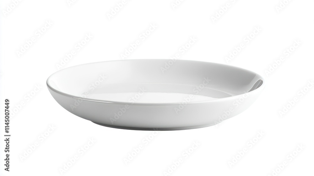 White Plate On White Background White Plate On White Background