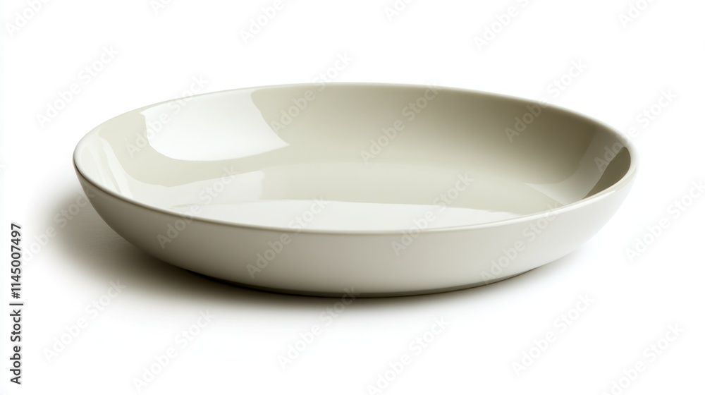 White Plate On White Background White Plate On White Background