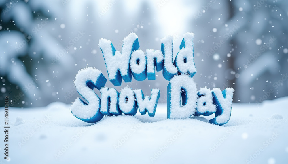 Icy blue banner for World Snow Day featuring a snowy backdrop and cheerful design, perfect for promoting joyful winter celebrations and family activities. Icy blue banner for World Snow Day featuring a snowy backdrop and cheerful design, perfect for promoting joyful winter celebrations and family activities.