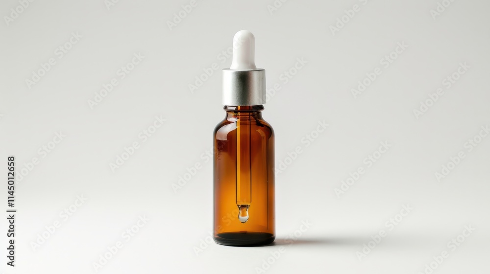 Liquid medicine bottle with dropper studio setting product photography Liquid medicine bottle with dropper studio setting product photography