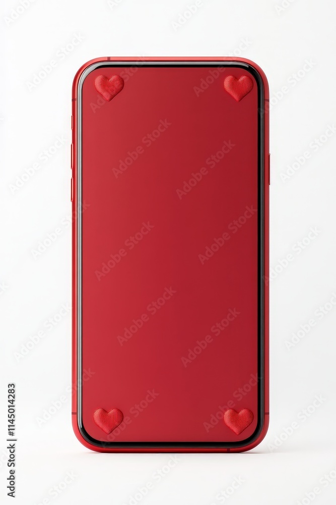 Sleek red smartphone backplate with a minimalist design, emphasizing modern technology, premium build, and innovation in personal tech aesthetics Sleek red smartphone backplate with a minimalist design, emphasizing modern technology, premium build, and innovation in personal tech aesthetics